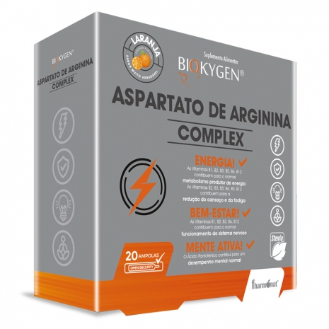 Biokygen Aspartato de Arginina Complex 20 ampolas