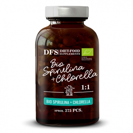 Bio Spirulina + Chlorella 375comp 