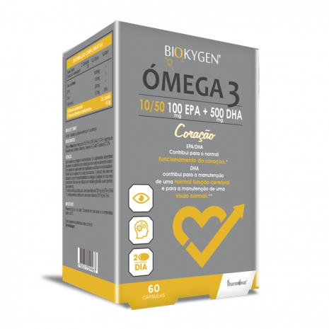 Biokygen Ómega 3 10/50 100mg EPA + 500mg DHA 60caps