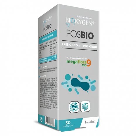 Biokygen FosBio Prebiótico + Probiótico 30caps