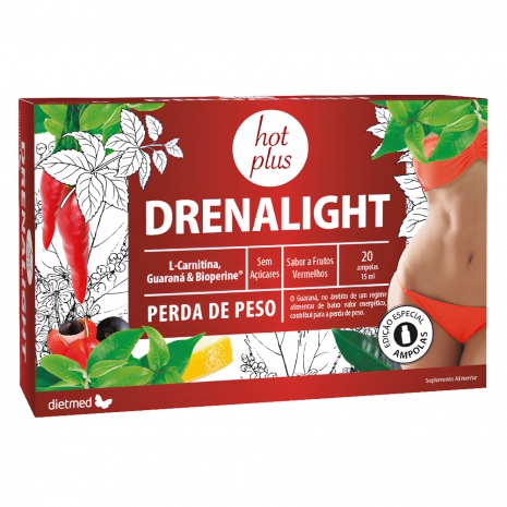 Drenalight Hot Plus 20 ampolas