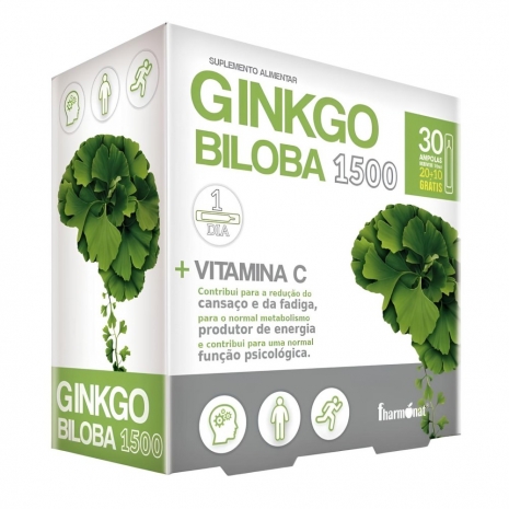 Ginkgo Biloba 1500 20+10 ampolas