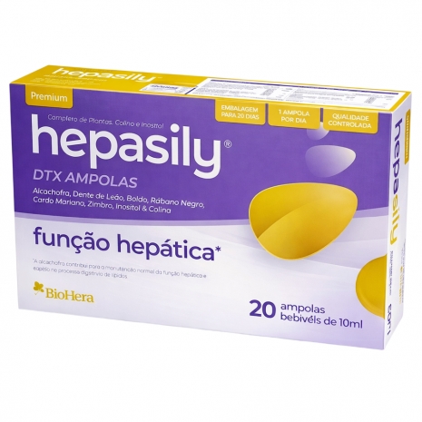 Hepasily DTX 20 ampolas