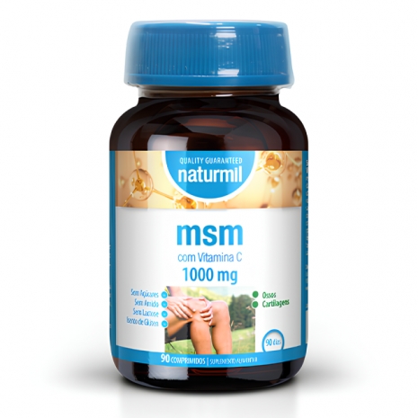 MSM com Vitamina C 1000mg 90comp