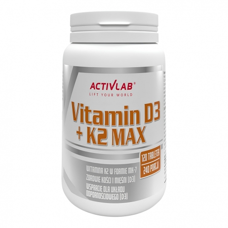 Vitamin D3 + K2 MAX 120tabs