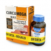 Curcumega Max 10.000mg 60caps + Reishi 600mg 60comp